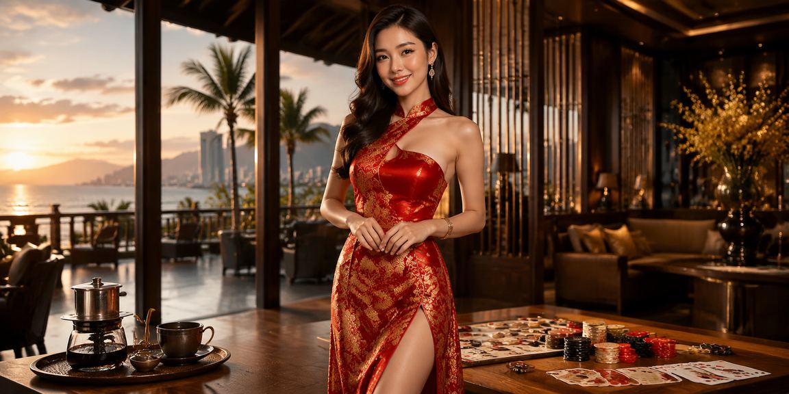 Người chơi bài tại quán cà phê Đà Nẵng với giao diện game trên điện thoại