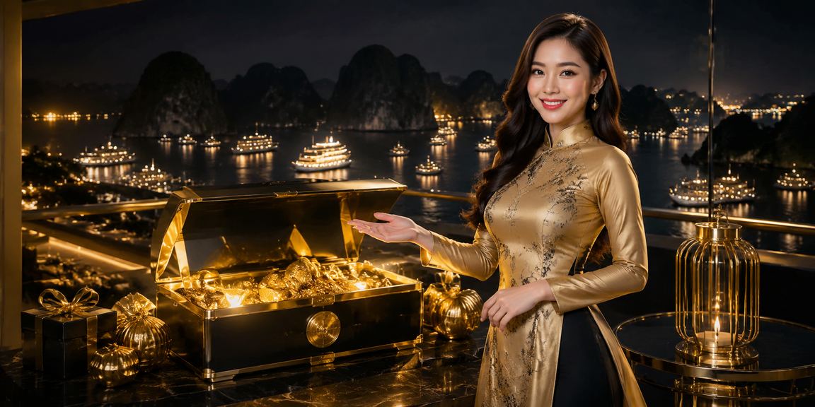 Người chơi trải nghiệm cá cược trực tuyến trên điện thoại tại vịnh Hạ Long