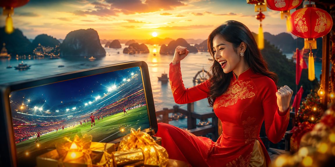 Người dùng đăng ký nhận thưởng và trải nghiệm casino trực tuyến tại vịnh Hạ Long