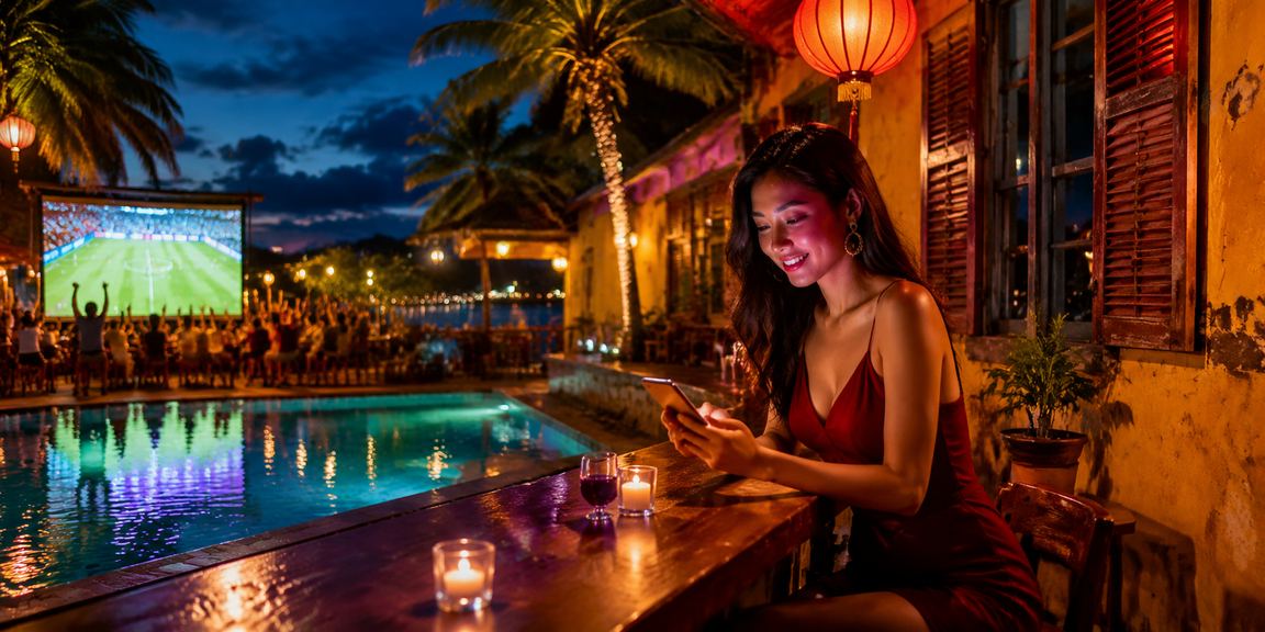 Người dùng Hội An trải nghiệm khuyến mãi casino trên điện thoại về đêm